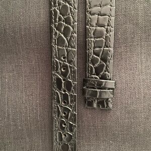 Tag Heuer Black Crocodile Leather Watch Strap